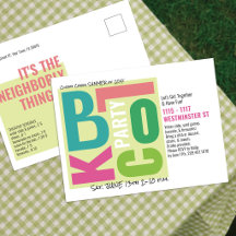 Summer Block Party Retro Type Neighbourhood Event