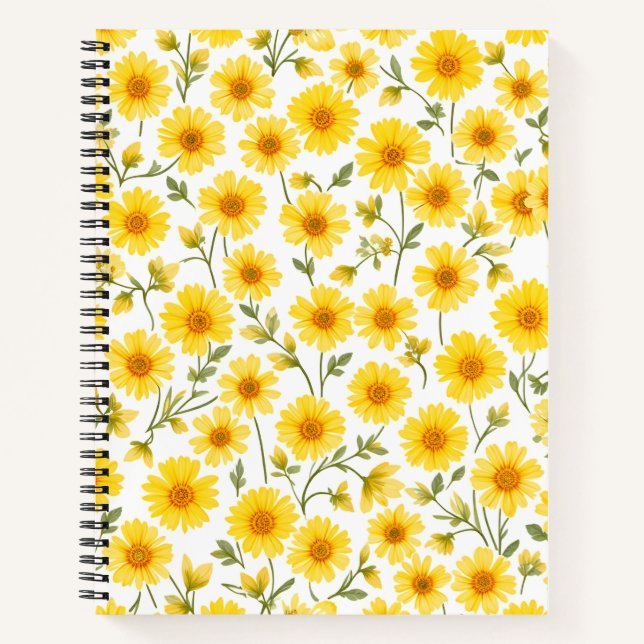"Summer Blooms College Notebook Spiral Bound" (Front)