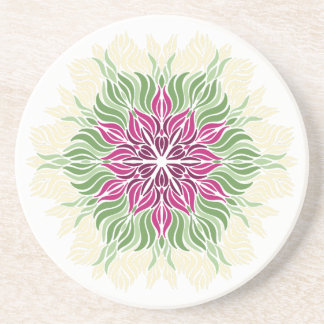 Summer Blooms Mandala Coaster