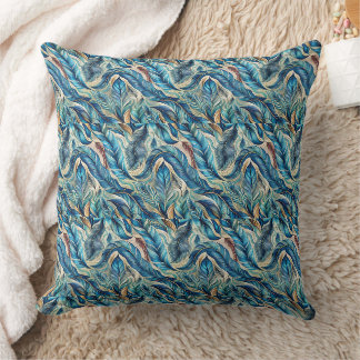 Summer blue design cushion pillow