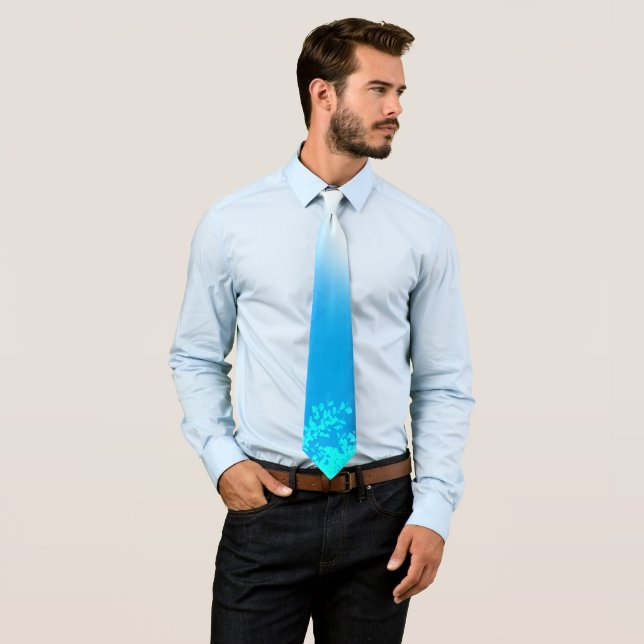 Summer blue fashion tie (In Situ)