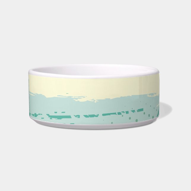 Summer Blue Floral & Butterflies Bowl (Front)