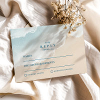 Summer Blue Ocean Beach Wedding