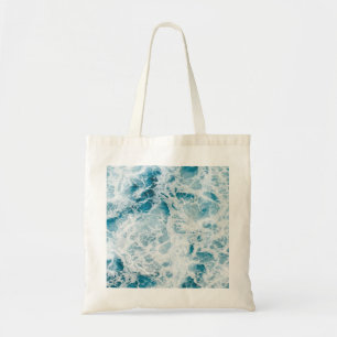Summer Blue Ocean Wave Tote Bag