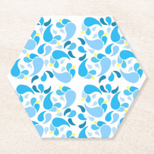 Summer Blues Paper Coaster