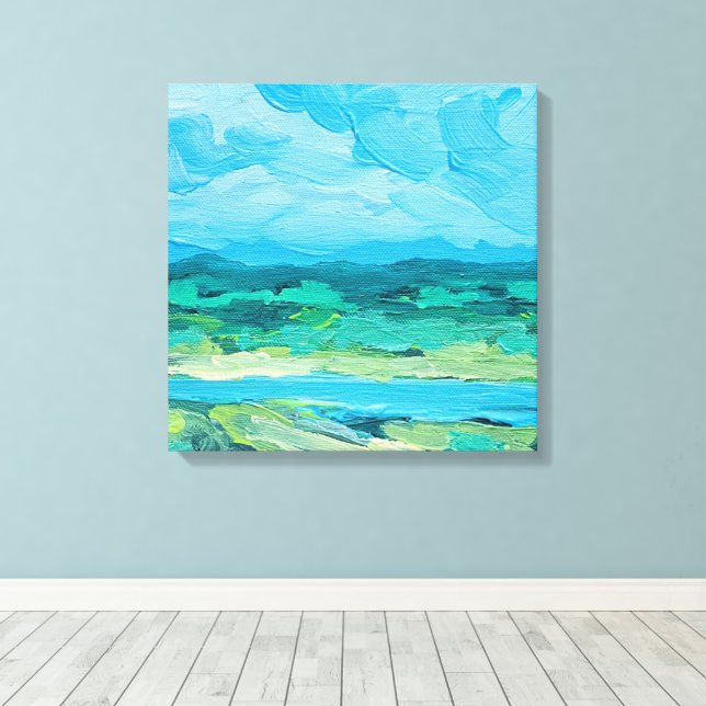 Summer Blur Canvas Print (Insitu(Wood Floor))