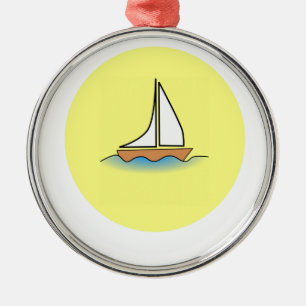 summer boat boating sport fish fishing water wave metal tree decoration