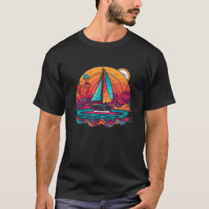 Summer Boat Trip Motorboat Captain T-Shirt