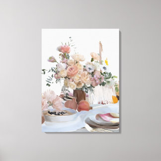 Summer Bohemian Tablescape Canvas Print