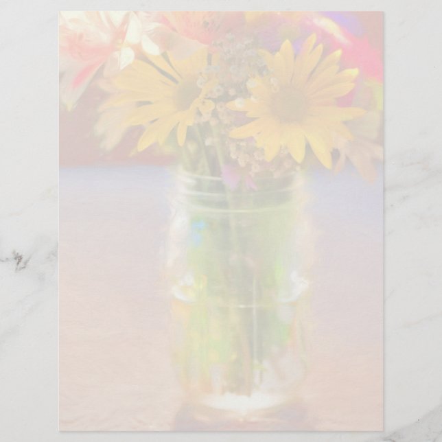Summer Bouquet. Custom Letterhead (Front)