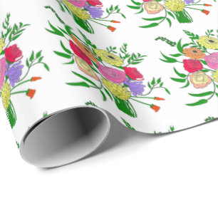 Summer Bouquet Wrapping Paper