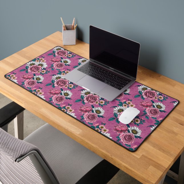 Summer bouquets 2 desk mat (Office 2)