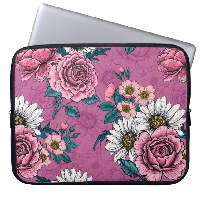 Summer bouquets 2 laptop sleeve (Front)