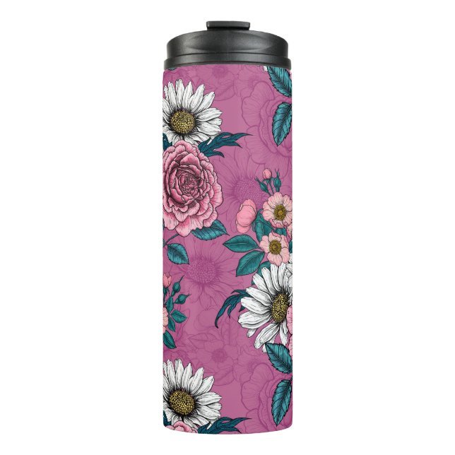 Summer bouquets 2 thermal tumbler (Front)