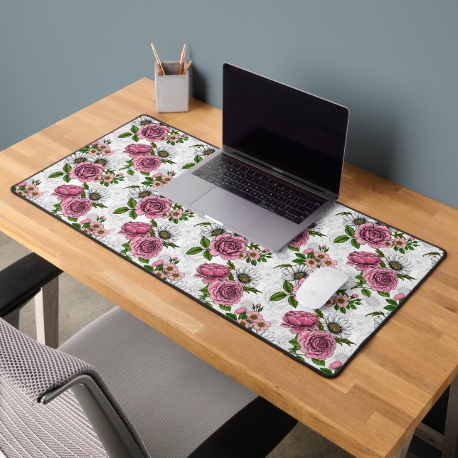 Summer bouquets desk mat (Office 2)