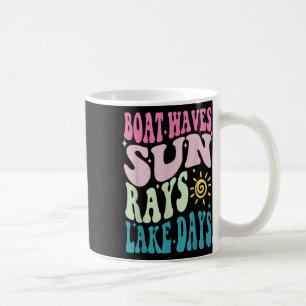 Summer Break Boat Wave Sun Rays Aint Nothing Like Coffee Mug