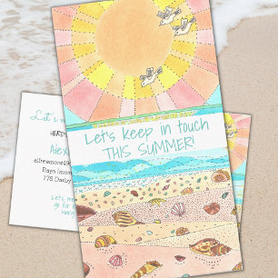 Summer Break Classmates Calling Card