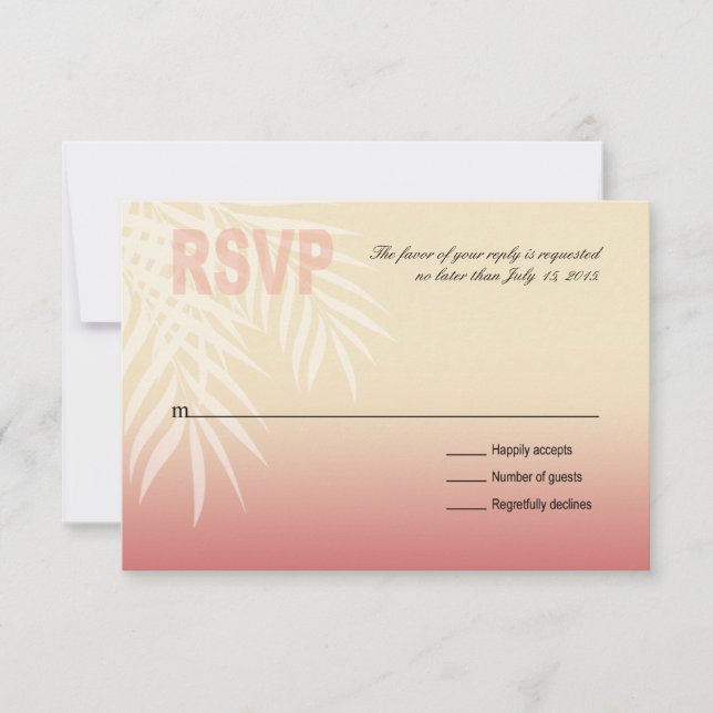 Summer Breeze Beach RSVP | pink (Front)