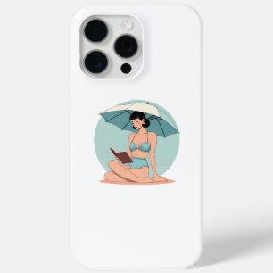 Summer Breeze Bikini Girl – Retro Beach Vibes iPhone 15 Pro Max Case