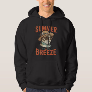 Summer Breeze Cat Vintage Engraving Shirt Design_1