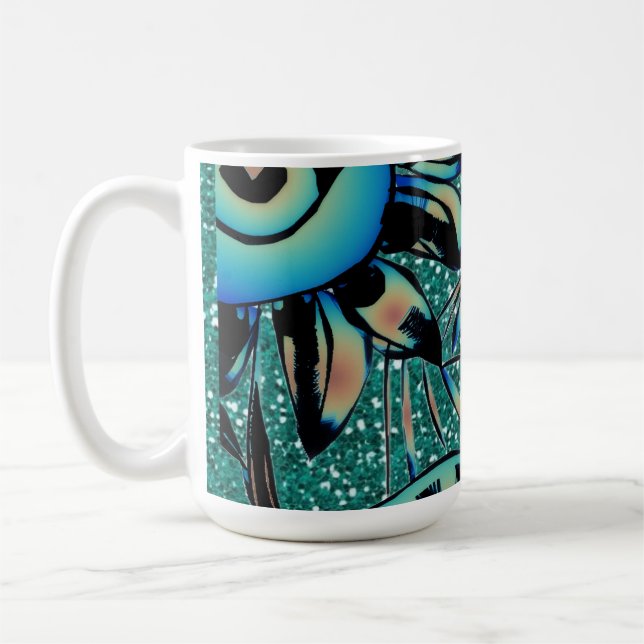 Summer Breeze Floral Coffee Mug (Left)