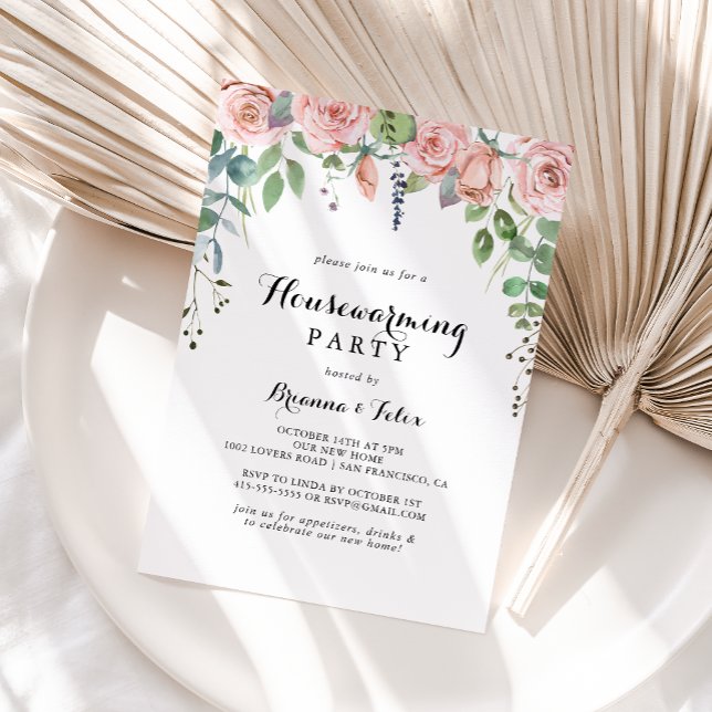 Summer Breeze Floral Housewarming Party  Invitation (Creator Uploaded)