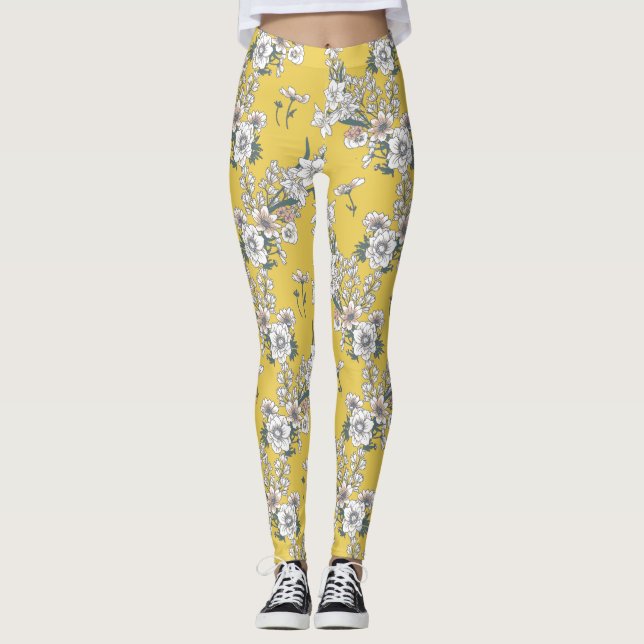 Summer Breeze floral leggings (Front)