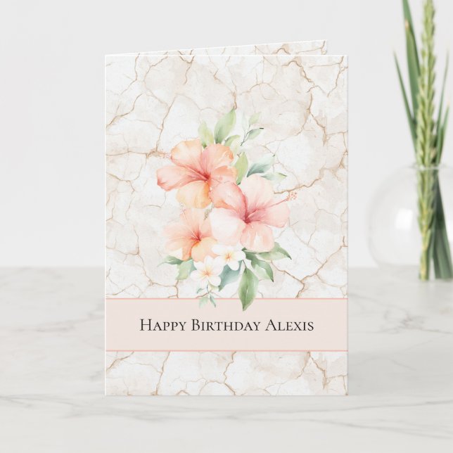 Summer Breeze Grapefruit Birthday Card (Front)