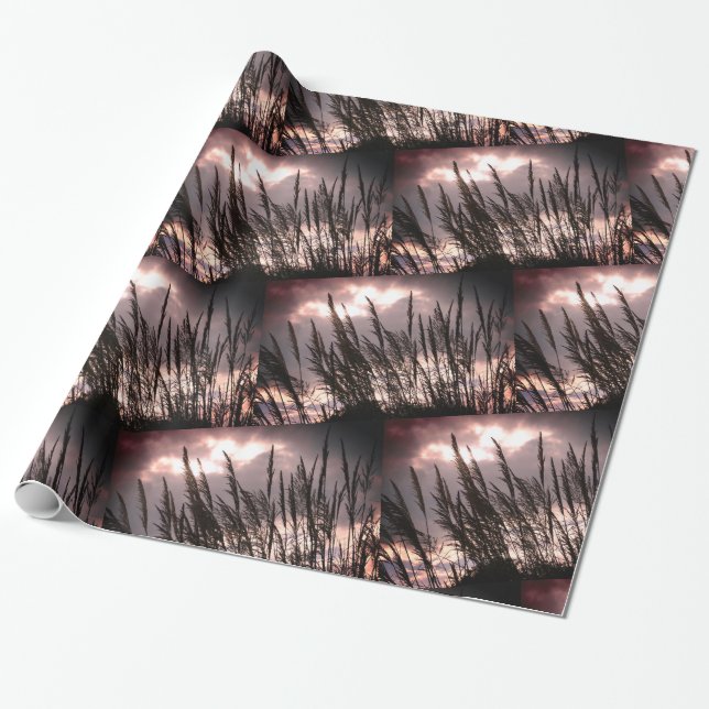 Summer Breeze, Grass ,Skies Photo Wrapping Paper (Unrolled)