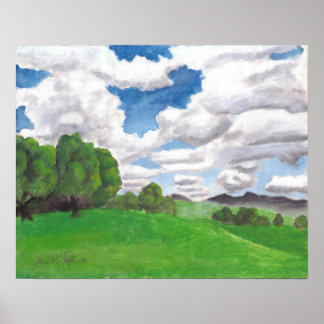 Summer Breeze in the Hills: 20x16 Poster