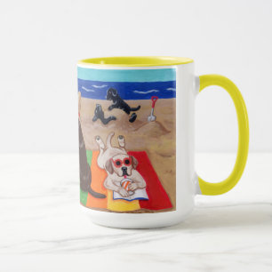 Summer Breeze Labradors Painting Mug