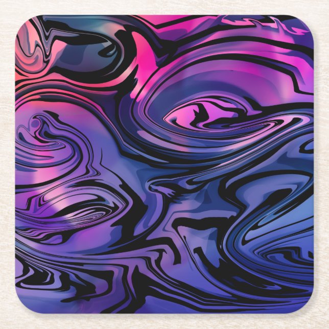 Summer Breeze  Square Paper Coaster (Front)