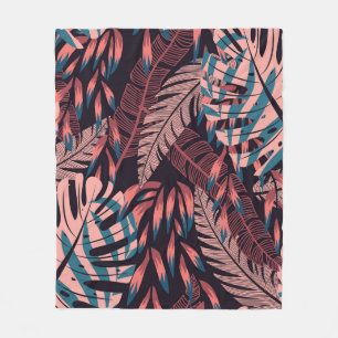 Summer bright seamless background with colorful tr fleece blanket