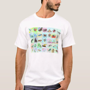 Summer Buggin Collection of Bugs in Watercolor T-Shirt