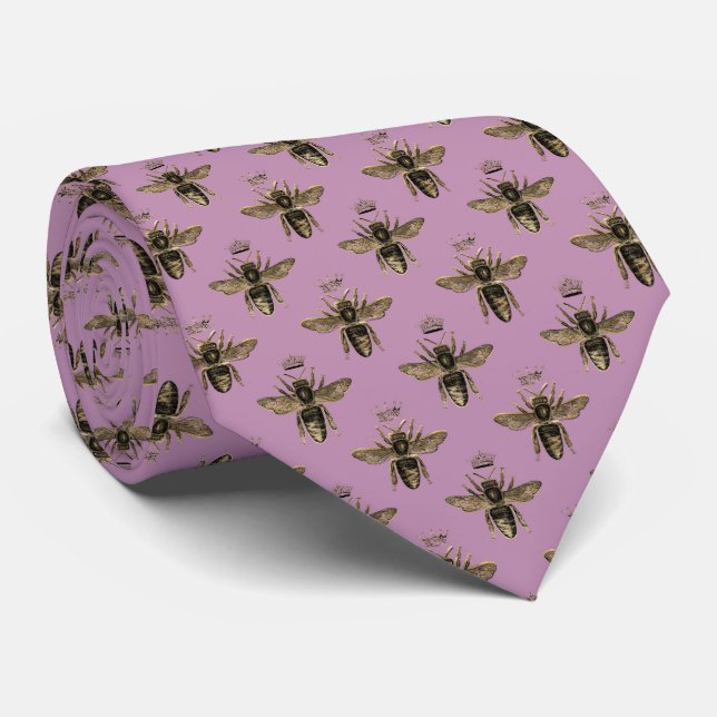 Summer Bumble Bee Neck Tie (Rolled)