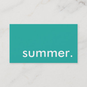 summer. business card