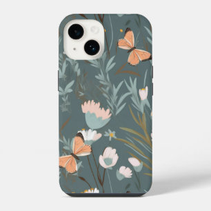 Summer Butterflies and Wildflowers iPhone 14 Case