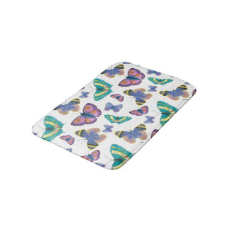 Summer Butterflies Bath Mat