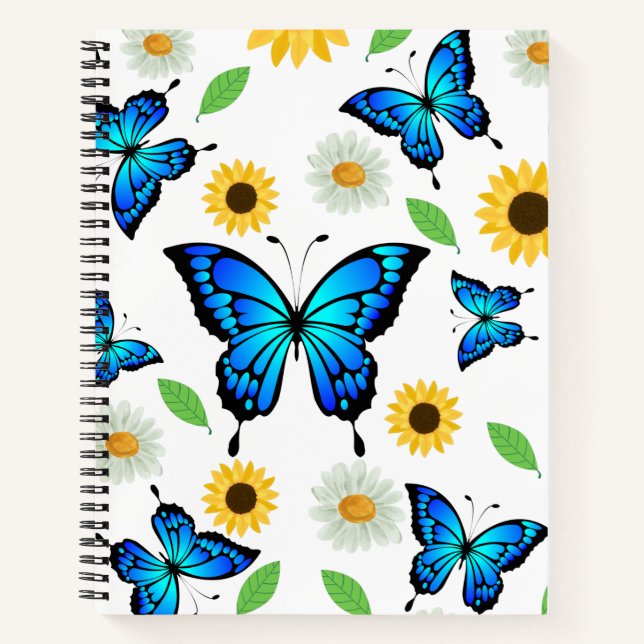 Summer Butterflies  Notebook (Front)