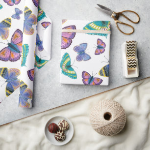 Summer Butterflies Wrapping Paper