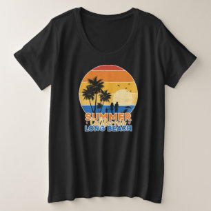 Summer California Long Beach-66594 Plus Size T-Shirt