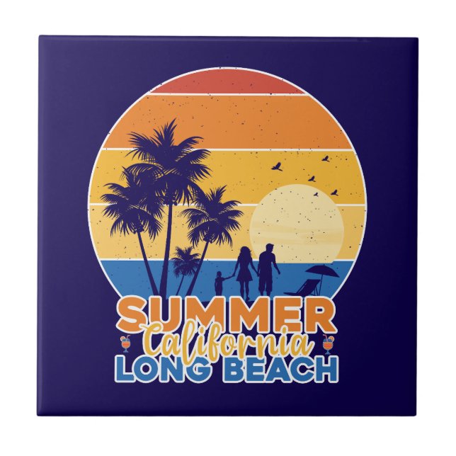 Summer California Long Beach-66594 Tile (Front)