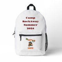 Summer Camp Back Pack A Happy Camper Cute Bear