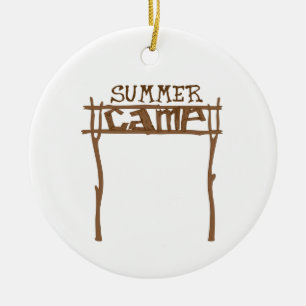 Summer Camp Ceramic Tree Decoration
