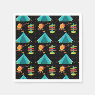 Summer Camp - choose your background colour Napkin