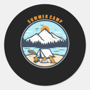 Summer Camp Classic Round Sticker