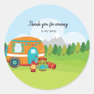 Summer Camp Classic Round Sticker