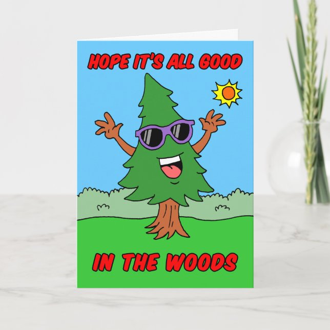 Summer Camp Good In Woods Card (Front)
