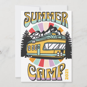 summer camp holiday seasonal cards