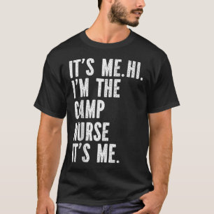Summer Camp Nurse Cute Fun Retro Bold Design T-Shirt